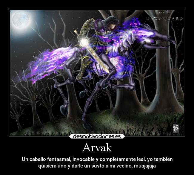 carteles imaginacion fantasma espectro skyrim montura desmotivaciones