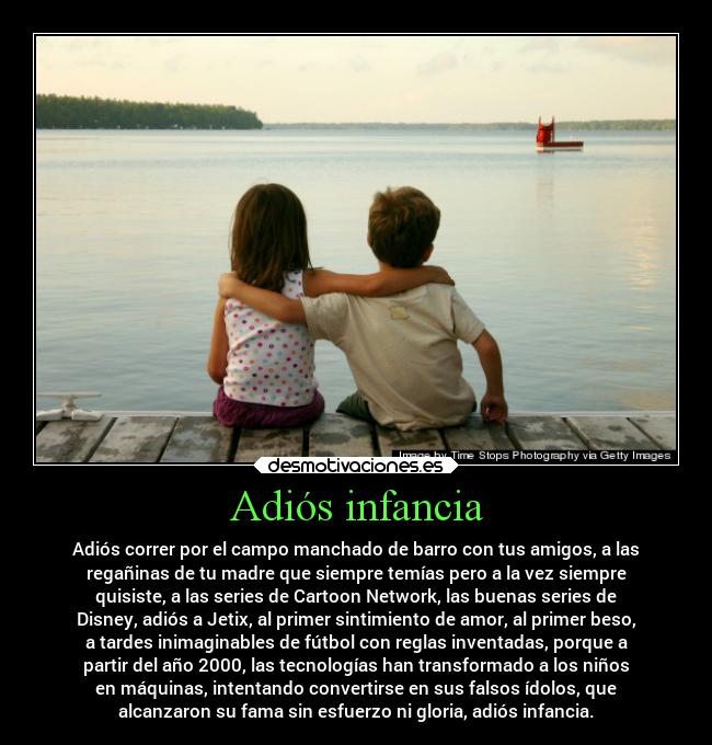 carteles infancia pasado desmotivaciones