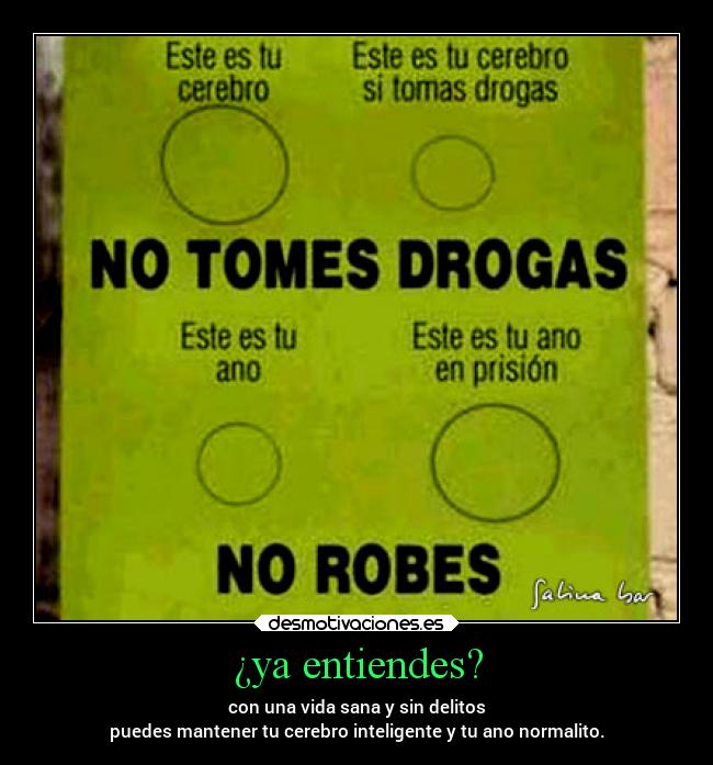 ¿ya entiendes? -