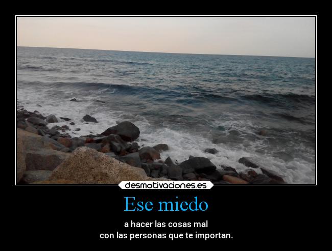 Ese miedo - 