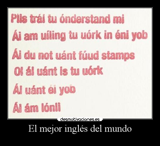 El mejor inglés del mundo - 