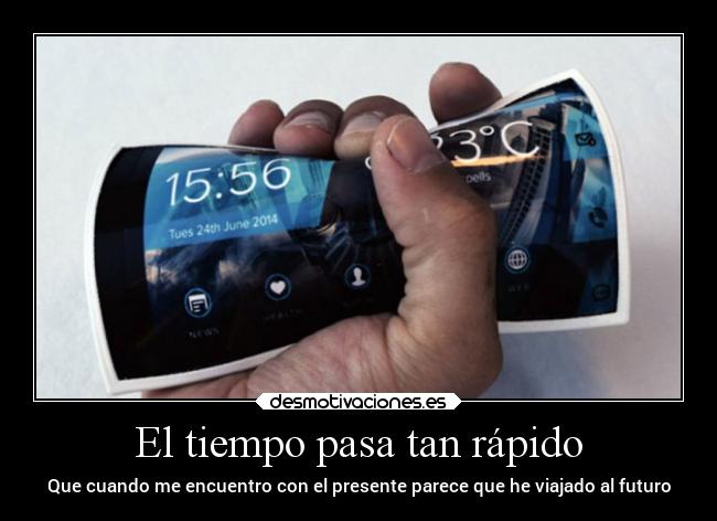 El tiempo pasa tan rápido -