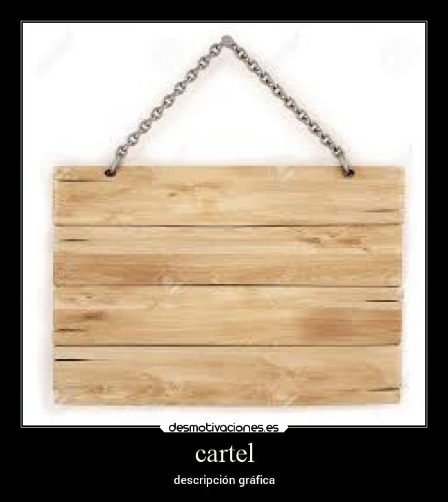 cartel - descripción gráfica