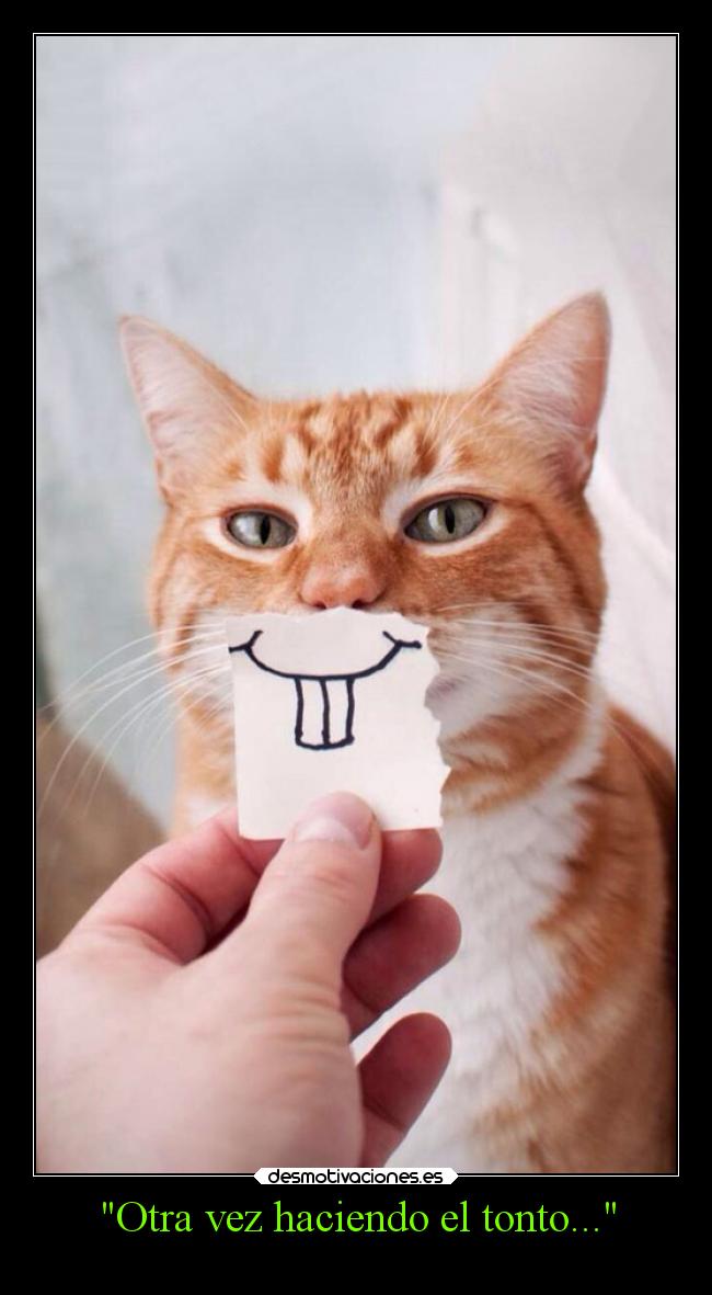 Otra vez haciendo el tonto... -