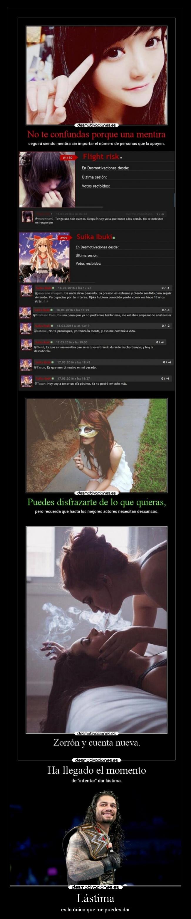 Lástima - es lo único que me puedes dar