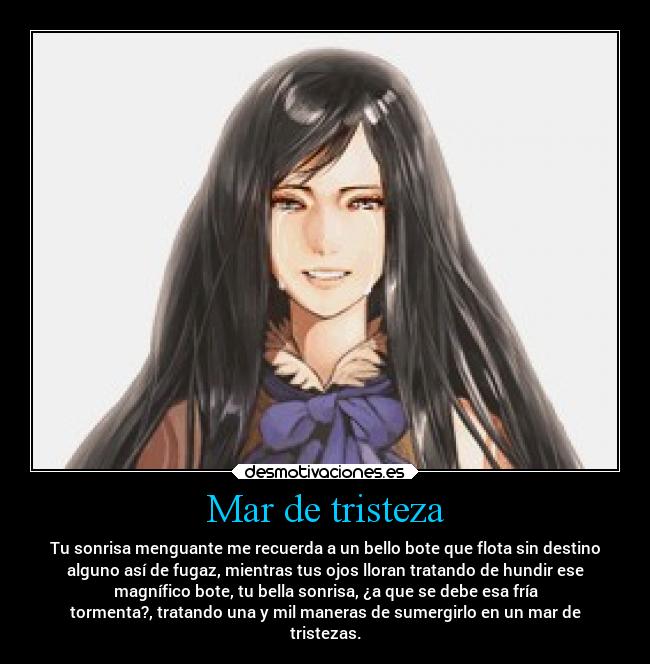 Mar de tristeza -