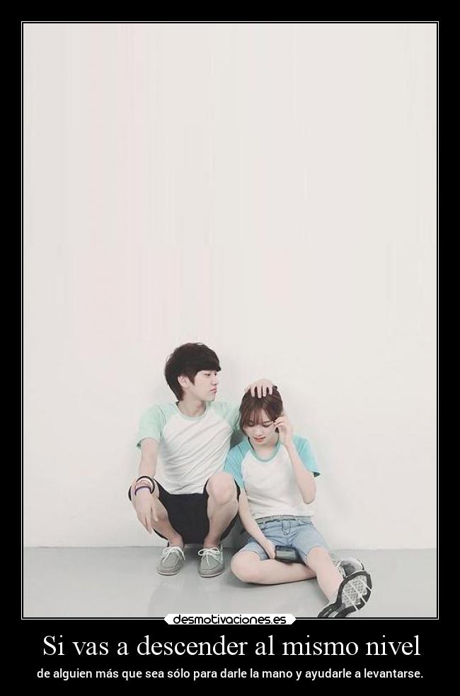 Si vas a descender al mismo nivel - 