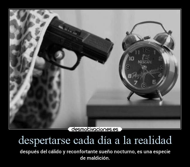 carteles vida despertarse realidad sueno maldicion desmotivaciones