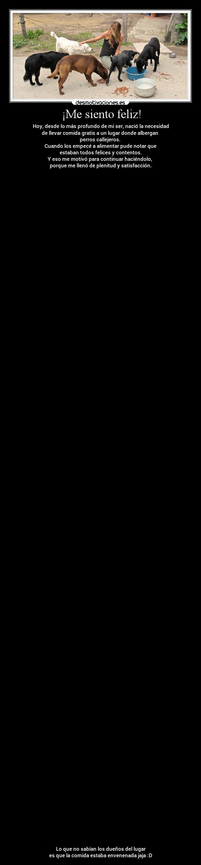 ¡Me siento feliz! -