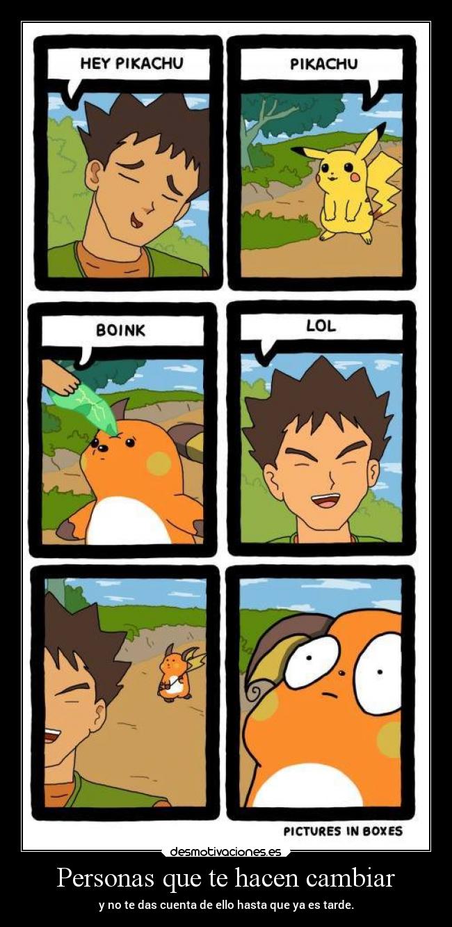 carteles vida humor pokemon pikachu raichu brock nigatsu harukaze desmotivaciones