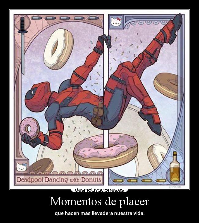 carteles vida humor comic deadpool placer cosas pequenas desmotivaciones