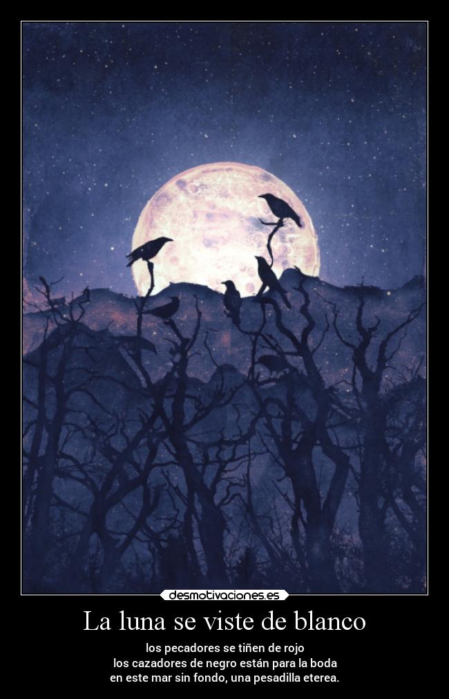 La luna se viste de blanco -