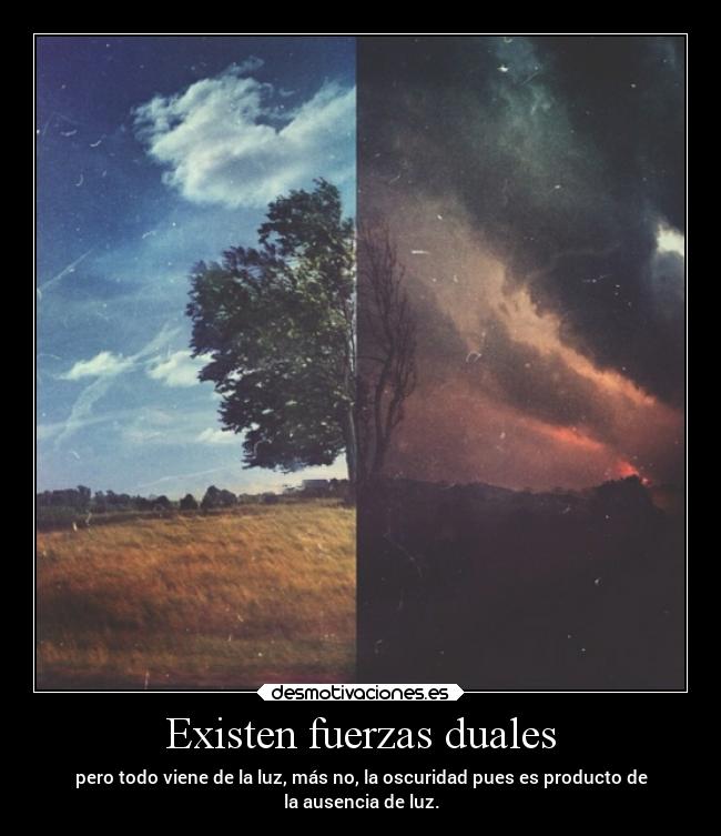 Existen fuerzas duales -