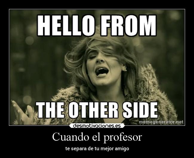 Cuando el profesor - 