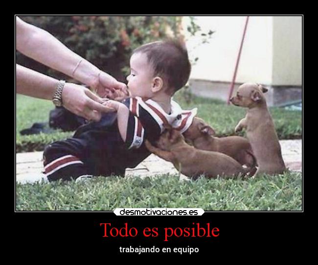 Todo es posible - trabajando en equipo
