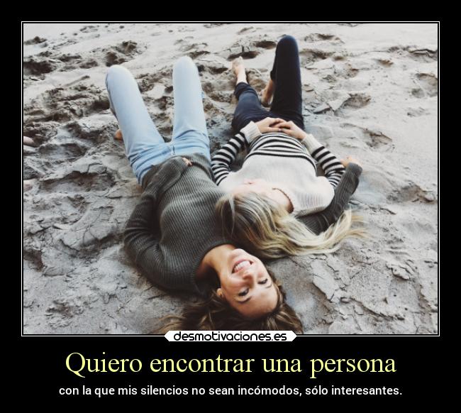 Quiero encontrar una persona - 