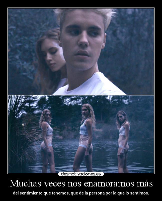 Muchas veces nos enamoramos más - del sentimiento que tenemos, que de la persona por la que lo sentimos.