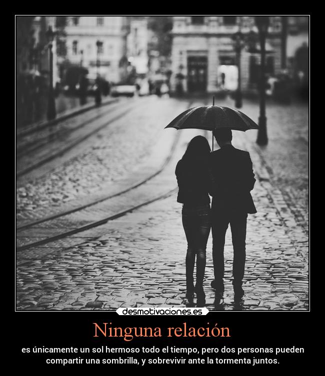 Ninguna relación - 