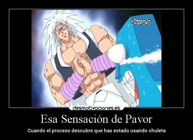 carteles anime miedo desmotivaciones