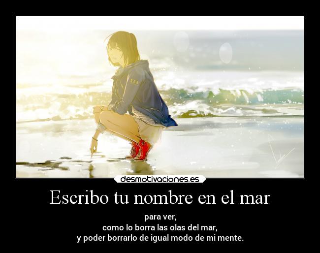 Escribo tu nombre en el mar - 