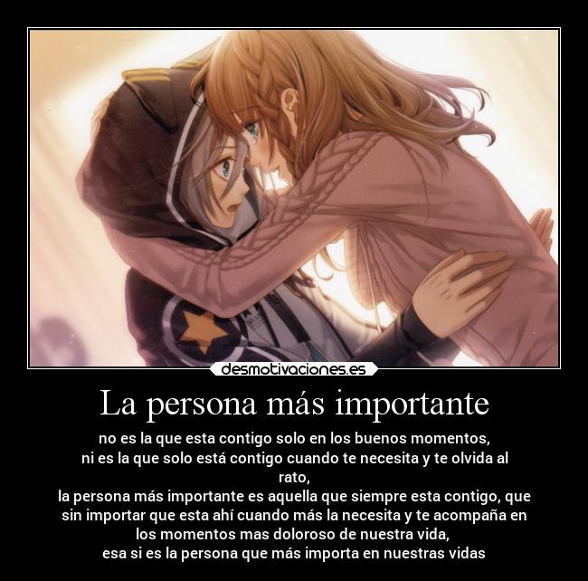 La persona más importante -