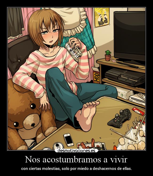 Nos acostumbramos a vivir -