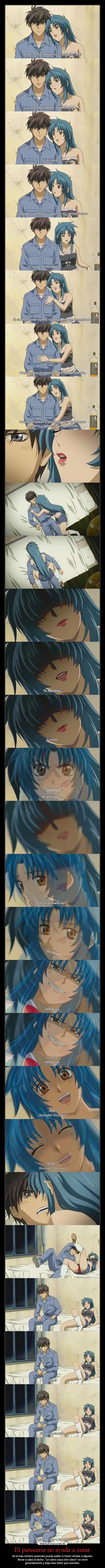 El parecerse no ayuda a curar. -