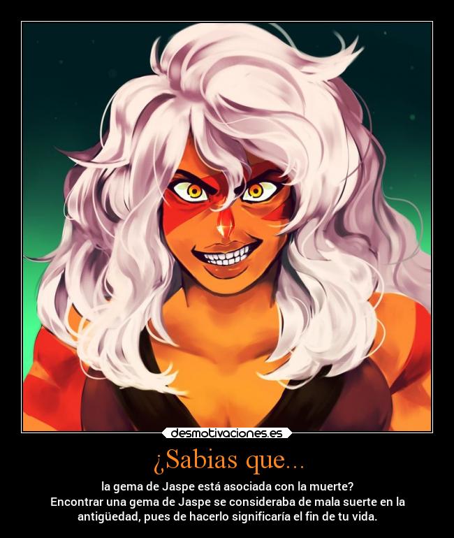 carteles caracter muerte sabiasque steven universe jaspe laurasimpson11 desmotivaciones