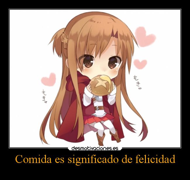 Comida es significado de felicidad - 