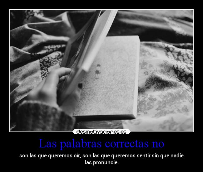 Las palabras correctas no - 