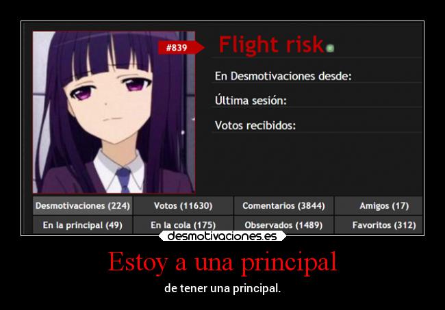 Estoy a una principal - 