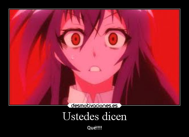 Ustedes dicen -