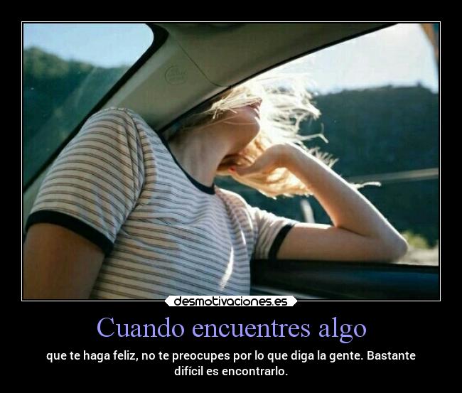 Cuando encuentres algo - 