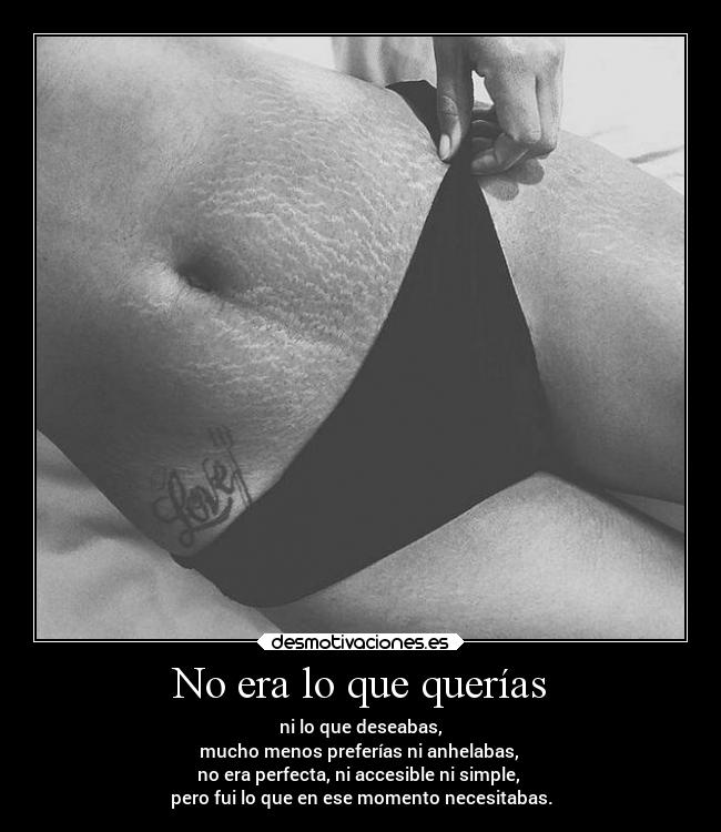 No era lo que querías - 