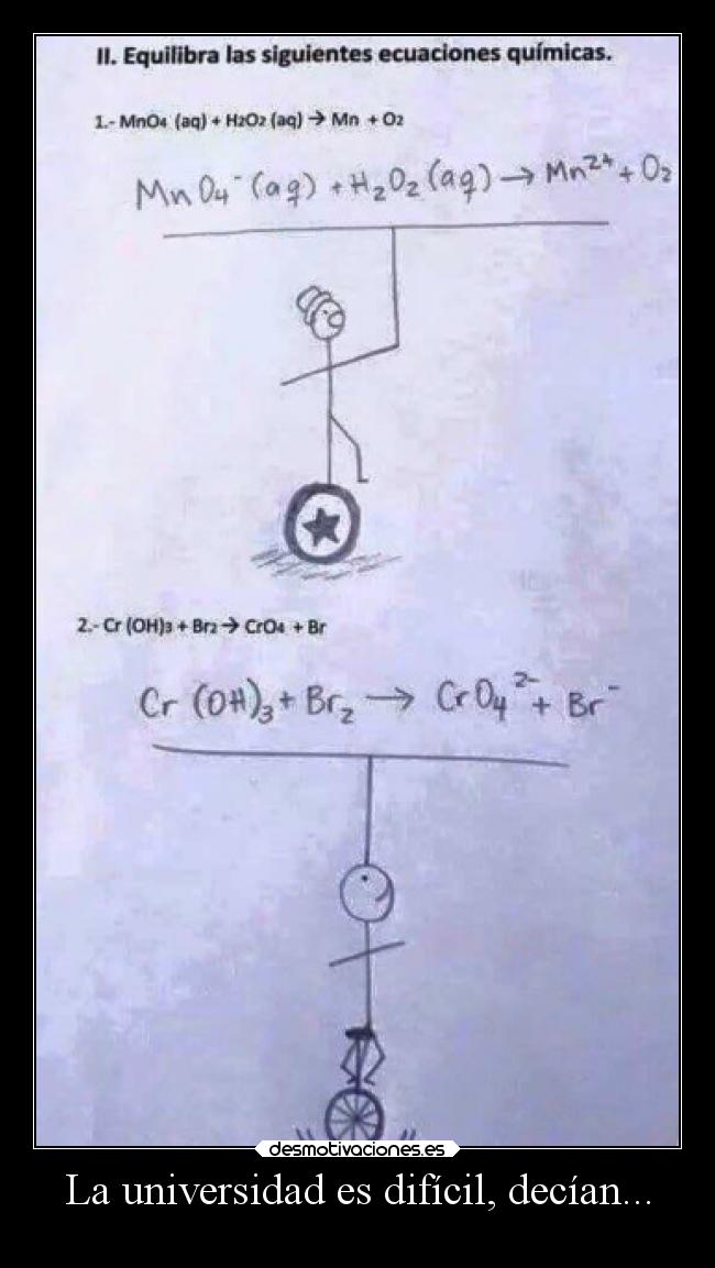 La universidad es difícil, decían... - 