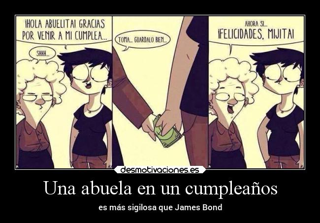 Una abuela en un cumpleaños - 