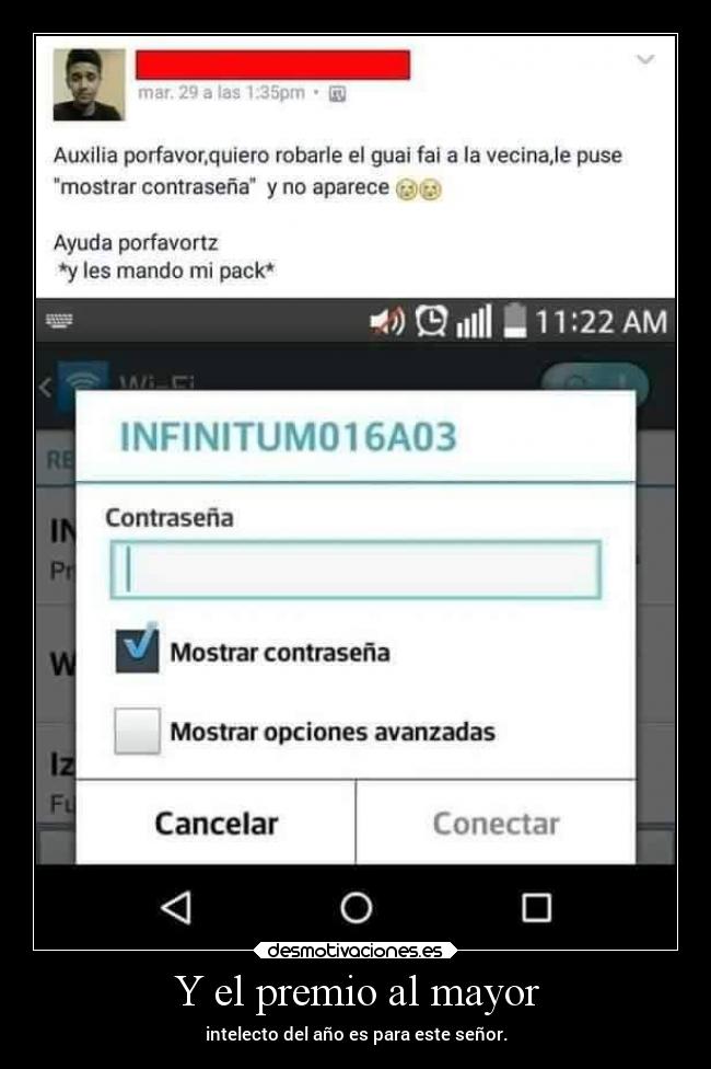 Y el premio al mayor -