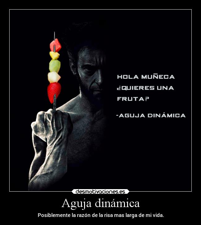 Aguja dinámica - Posiblemente la razón de la risa mas larga de mi vida.