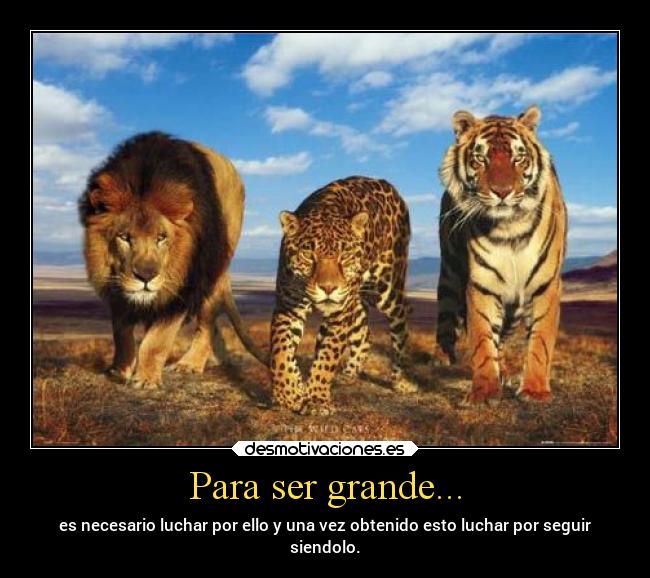 Para ser grande... - 