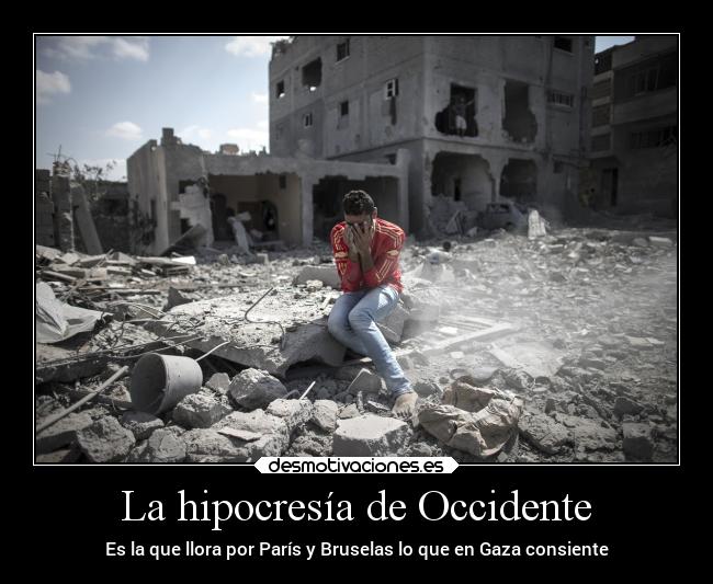 carteles llorar sociedad hipocresia occidente gaza desmotivaciones