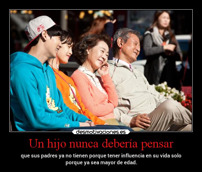 Un hijo nunca debería pensar - 