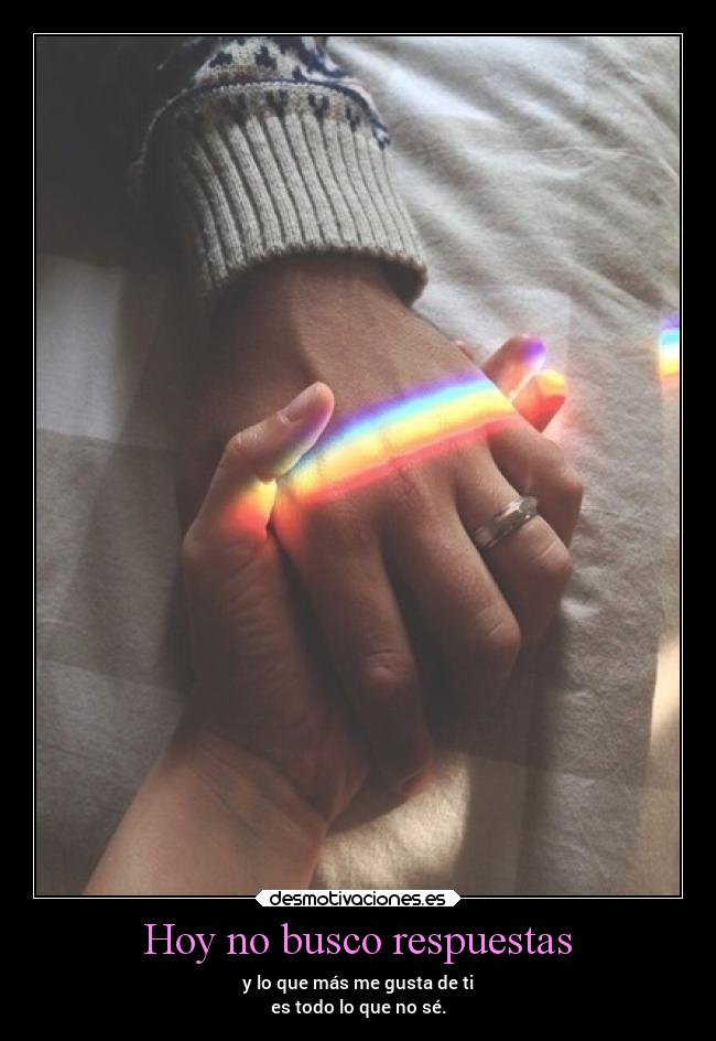 Hoy no busco respuestas - 