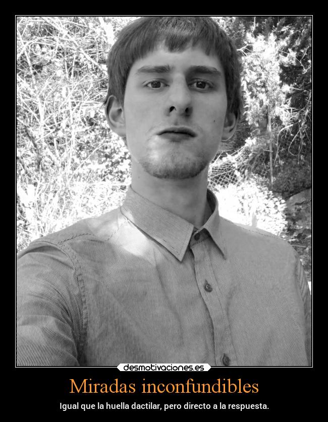 Miradas inconfundibles - Igual que la huella dactilar, pero directo a la respuesta.