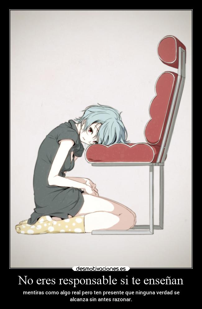 No eres responsable si te enseñan -