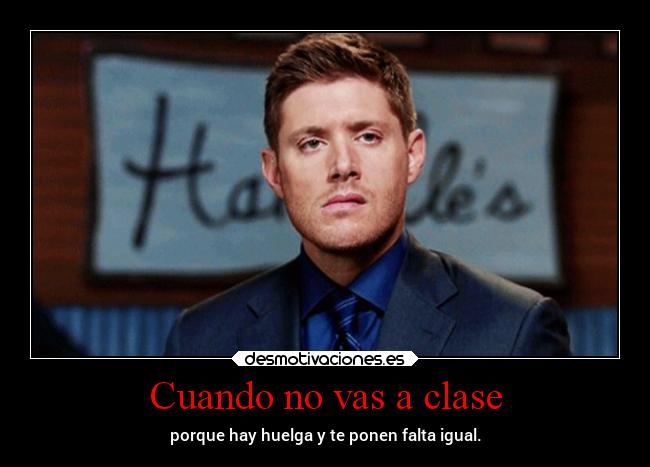 Cuando no vas a clase -