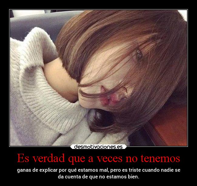 Es verdad que a veces no tenemos - 