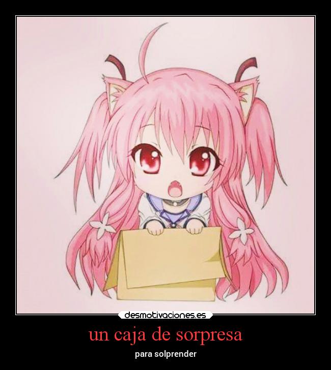 un caja de sorpresa -