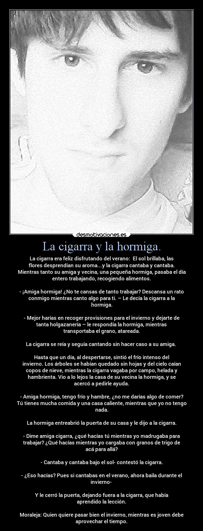 La cigarra y la hormiga. - 