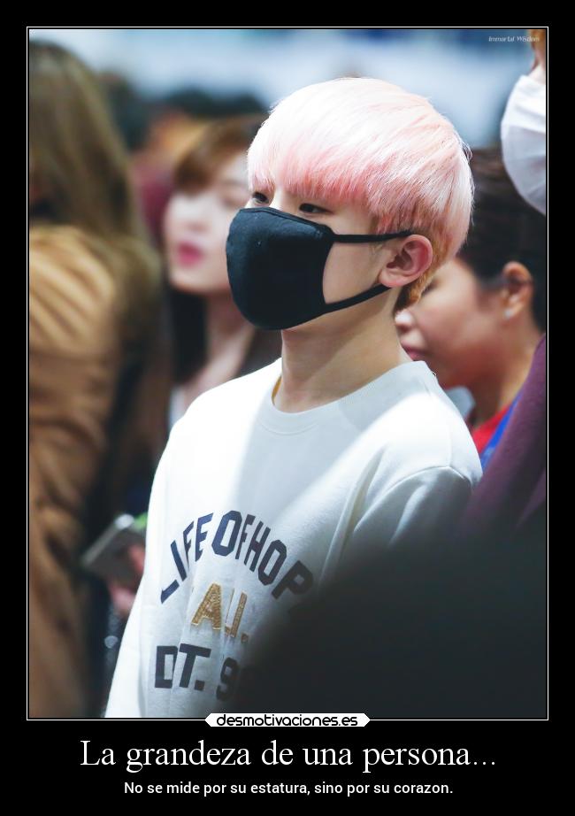 La grandeza de una persona... - No se mide por su estatura, sino por su corazon.