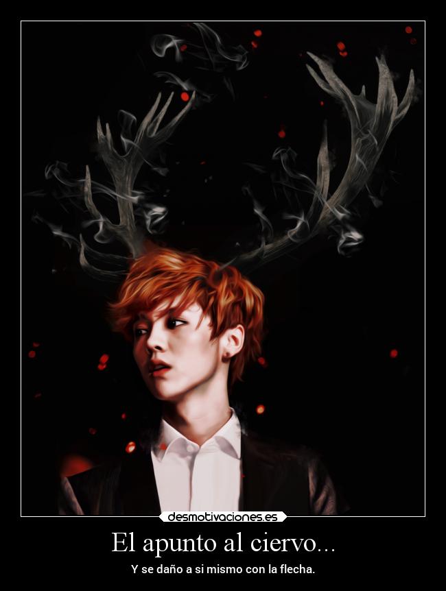 El apunto al ciervo... - Y se daño a si mismo con la flecha.